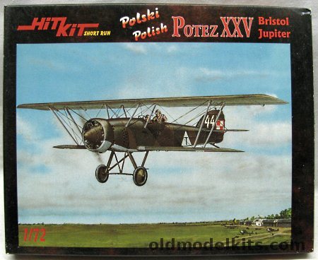 Hit Kit 1/72 Potez XXV Bristol /Jupiter - With Decals for Three Polish Aircraft, HK009 plastic model kit